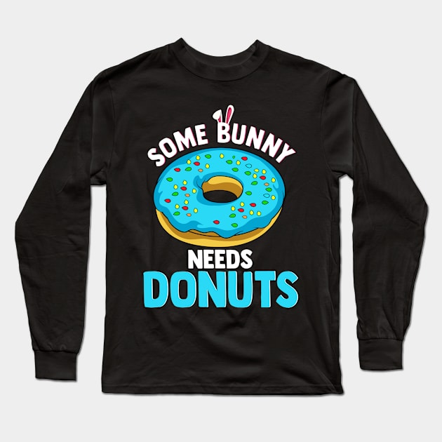 Funny Donut Easter Doughnut Sprinkles Gift Design Long Sleeve T-Shirt by Dr_Squirrel